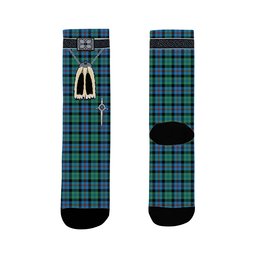 ScotsTee Shop Scottish Campbel of Cawdor Ancient Clan Highland Kilt Sporran Tartan Socks