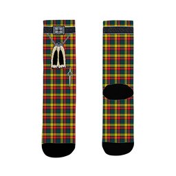 ScotsTee Shop Scottish Buchanan Modern Clan Highland Kilt Sporran Tartan Socks