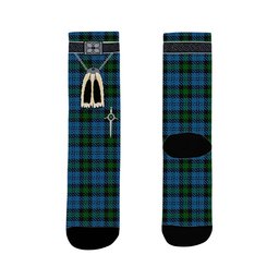 ScotsTee Shop Scottish Campbell of Glenlyon Clan Highland Kilt Sporran Tartan Socks