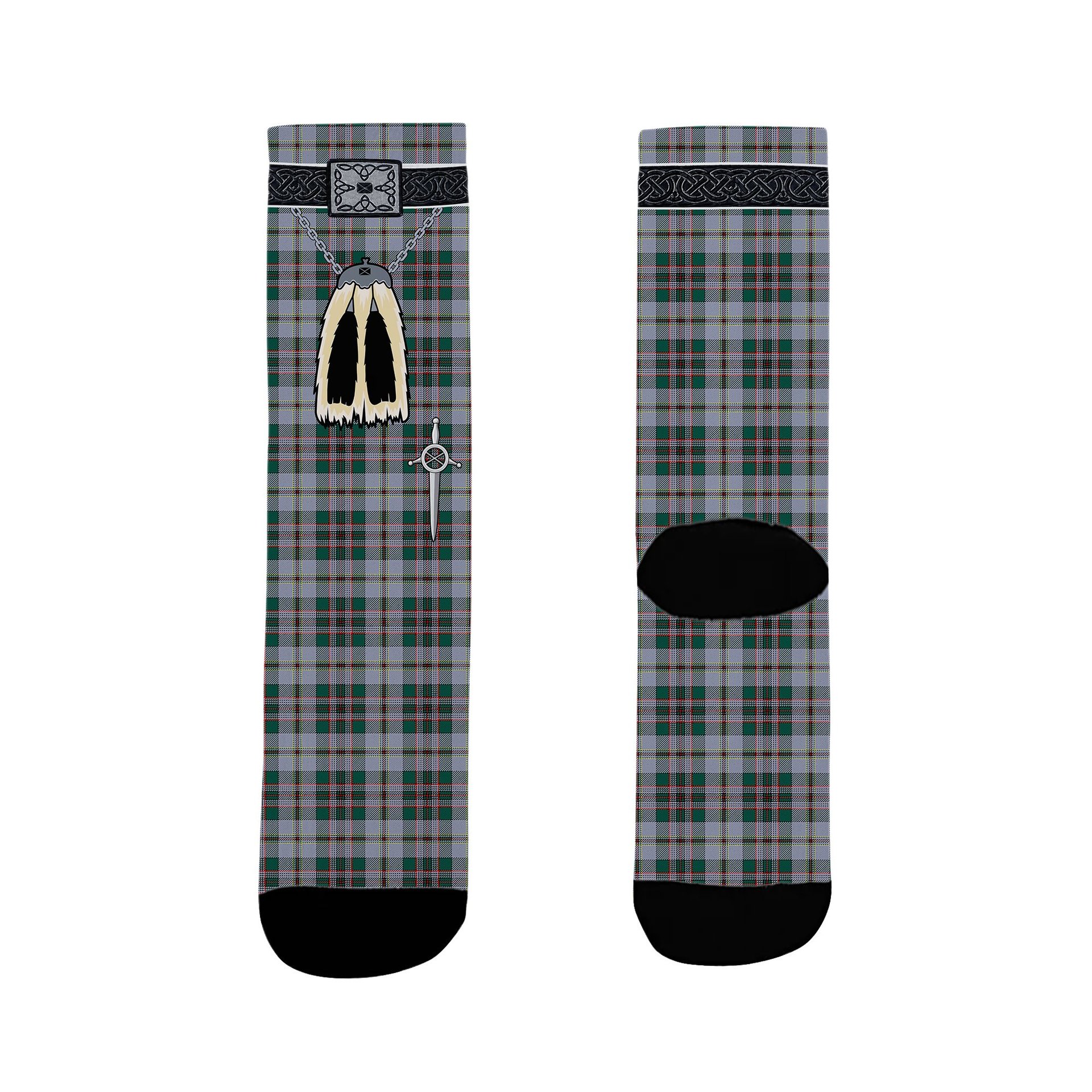 ScotsTee Shop Scottish Craig Modern Clan Highland Kilt Sporran Tartan Socks