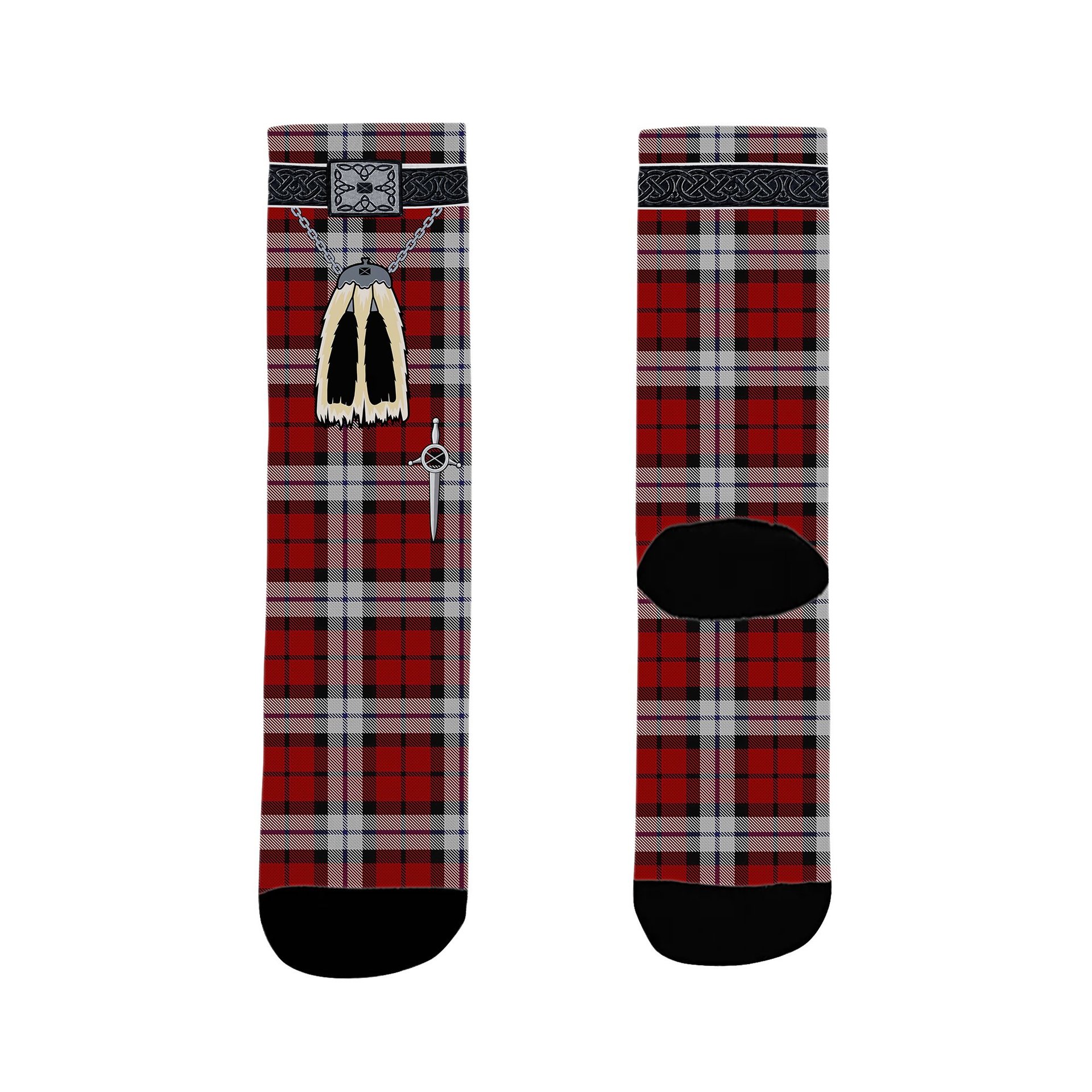 ScotsTee Shop Scottish Brodie Dress Clan Highland Kilt Sporran Tartan Socks