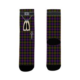 ScotsTee Shop Scottish Cameron of Erracht Modern Clan Highland Kilt Sporran Tartan Socks