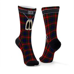 ScotsTee Shop Scottish Clarke Red Clan Highland Kilt Sporran Tartan Socks