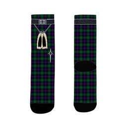 ScotsTee Shop Scottish Campbel of Cawdor Modern Clan Highland Kilt Sporran Tartan Socks
