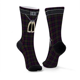 ScotsTee Shop Scottish Donald of Clan Ranald Clan Highland Kilt Sporran Tartan Socks