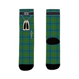ScotsTee Shop Scottish Johnstone Ancient Clan Highland Kilt Sporran Tartan Socks