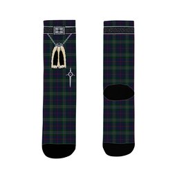ScotsTee Shop Scottish Hardie Clan Highland Kilt Sporran Tartan Socks