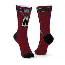ScotsTee Shop Scottish Fiddes 3 Clan Highland Kilt Sporran Tartan Socks