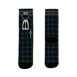 ScotsTee Shop Scottish Gunn Modern Clan Highland Kilt Sporran Tartan Socks