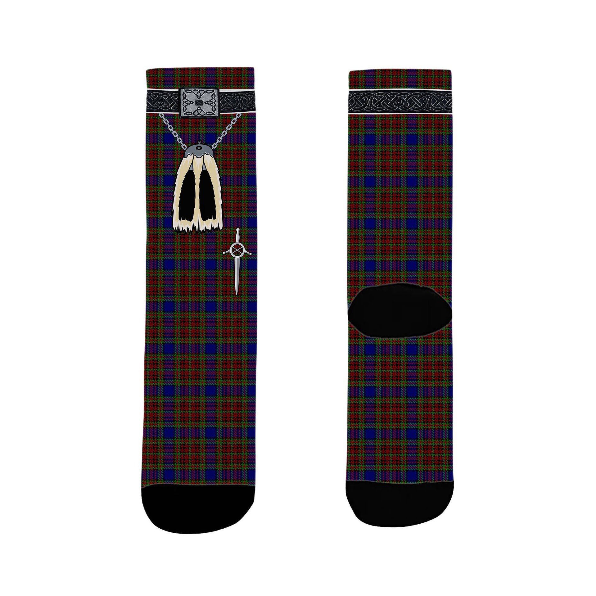 ScotsTee Shop Scottish Highfield Clan Highland Kilt Sporran Tartan Socks