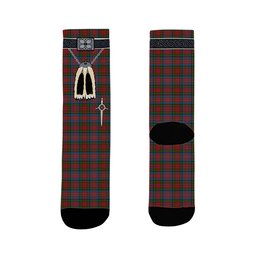 ScotsTee Shop Scottish Kidd Clan Highland Kilt Sporran Tartan Socks