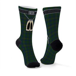 ScotsTee Shop Scottish Kennedy Clan Highland Kilt Sporran Tartan Socks