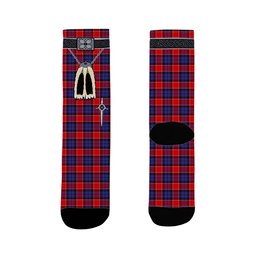 ScotsTee Shop Scottish Graham of Menteith Red Clan Highland Kilt Sporran Tartan Socks