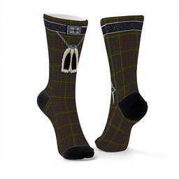 ScotsTee Shop Scottish Hall 1994 Clan Highland Kilt Sporran Tartan Socks