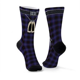 ScotsTee Shop Scottish Dunlop Clan Highland Kilt Sporran Tartan Socks