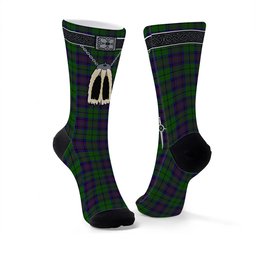 ScotsTee Shop Scottish Gary or Garry Clan Highland Kilt Sporran Tartan Socks