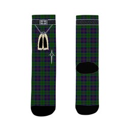 ScotsTee Shop Scottish Gary or Garry Clan Highland Kilt Sporran Tartan Socks