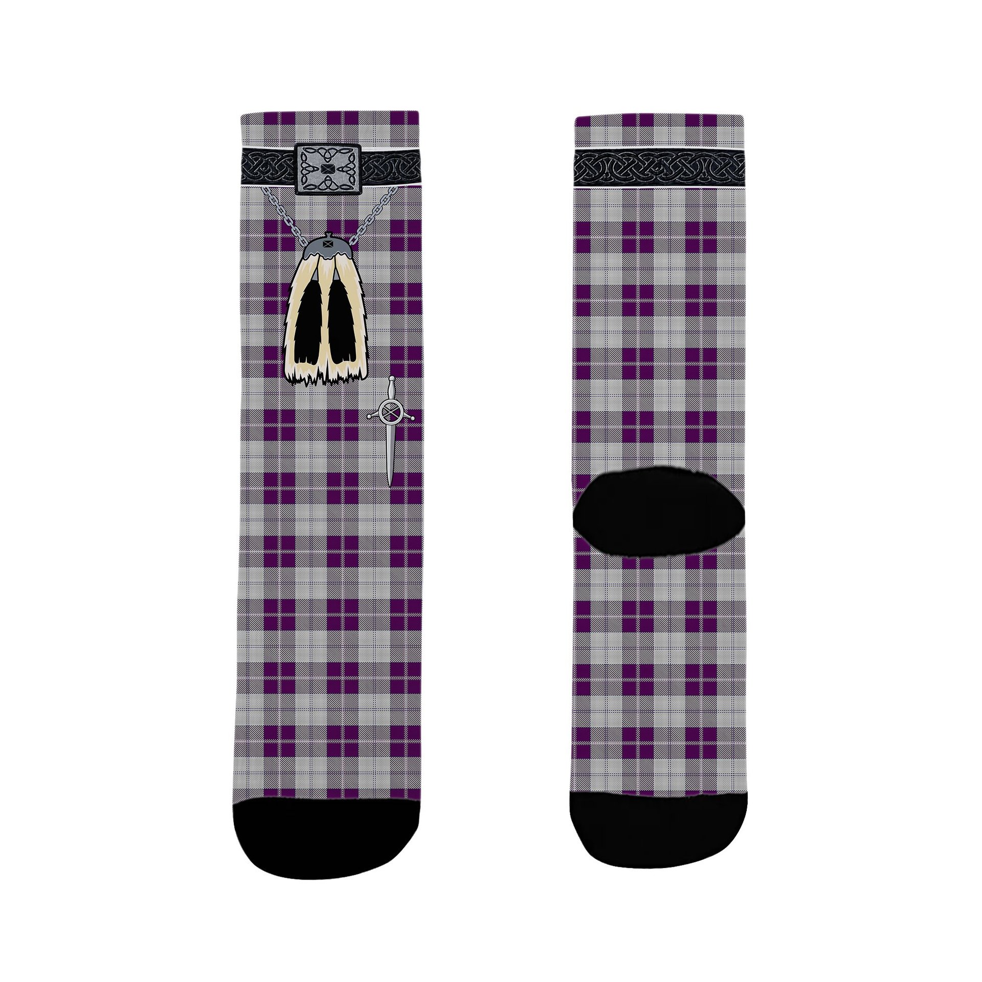 ScotsTee Shop Scottish Dunlop Dress Clan Highland Kilt Sporran Tartan Socks