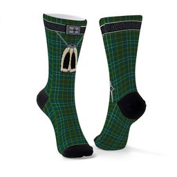 ScotsTee Shop Scottish Harkness Hunting Clan Highland Kilt Sporran Tartan Socks