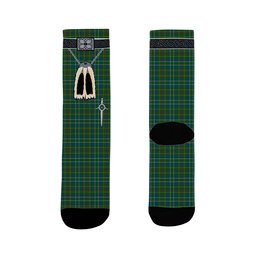 ScotsTee Shop Scottish Harkness Hunting Clan Highland Kilt Sporran Tartan Socks