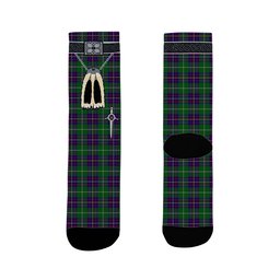 ScotsTee Shop Scottish Inglis Clan Highland Kilt Sporran Tartan Socks