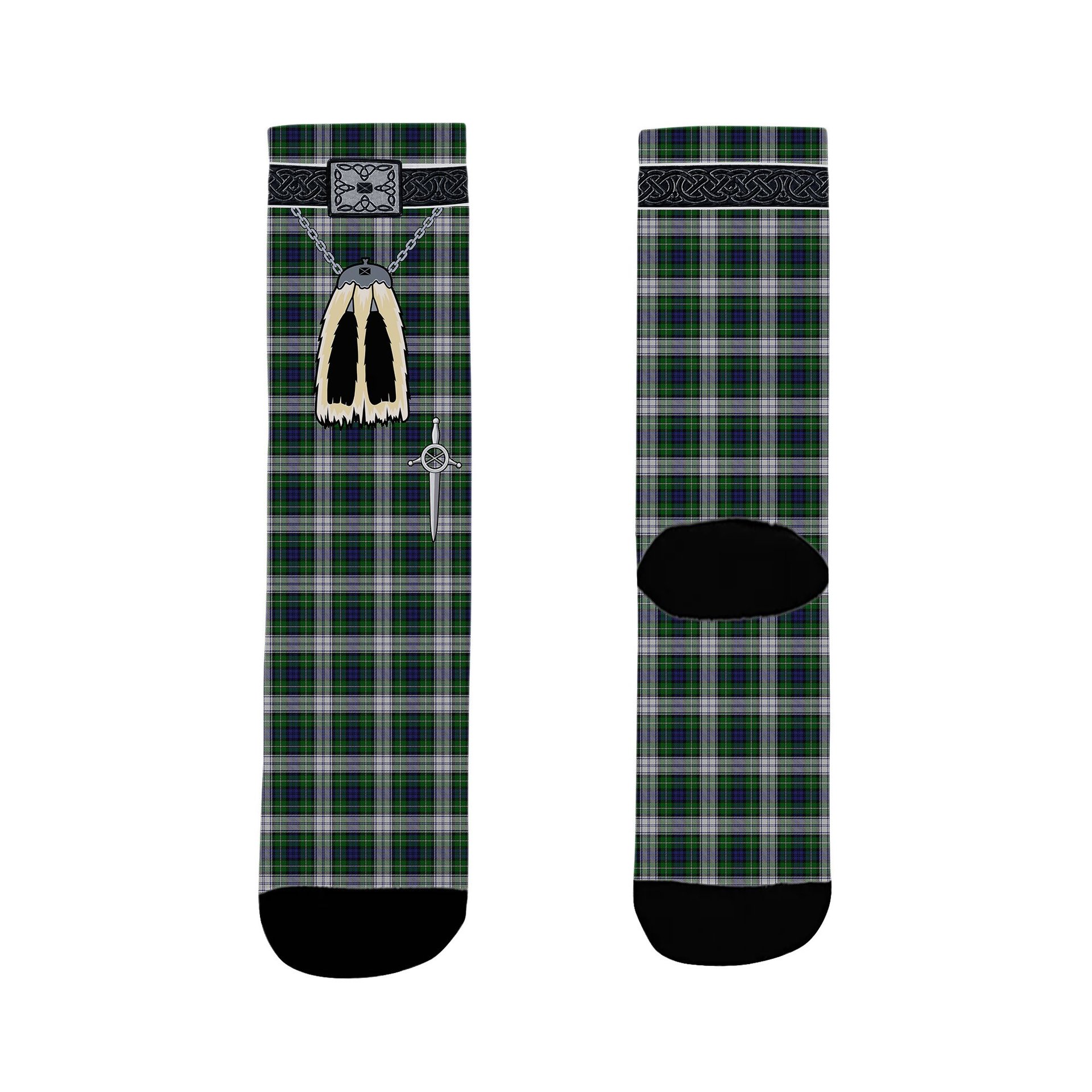 ScotsTee Shop Scottish Forbes Dress Clan Highland Kilt Sporran Tartan Socks