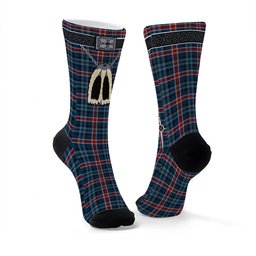 ScotsTee Shop Scottish Gandy of Myrton Clan Highland Kilt Sporran Tartan Socks