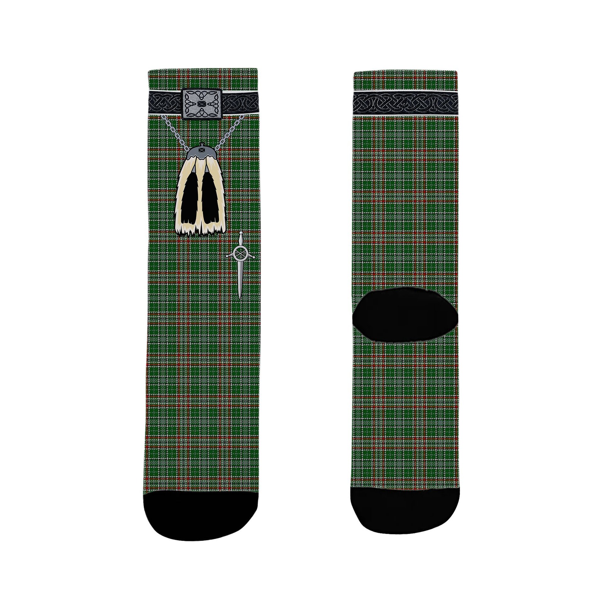 ScotsTee Shop Scottish Gayre Dress Clan Highland Kilt Sporran Tartan Socks