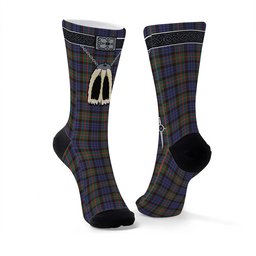 ScotsTee Shop Scottish Fletcher of Dunans SC Clan Highland Kilt Sporran Tartan Socks
