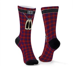 ScotsTee Shop Scottish Hamilton Clan Highland Kilt Sporran Tartan Socks