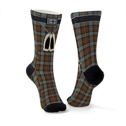 ScotsTee Shop Scottish Fergusson Weathered Clan Highland Kilt Sporran Tartan Socks