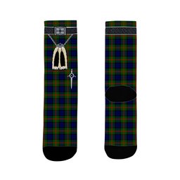 ScotsTee Shop Scottish Dundas Modern 02 Clan Highland Kilt Sporran Tartan Socks
