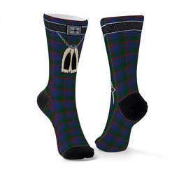 ScotsTee Shop Scottish Ferguson 1819 Clan Highland Kilt Sporran Tartan Socks