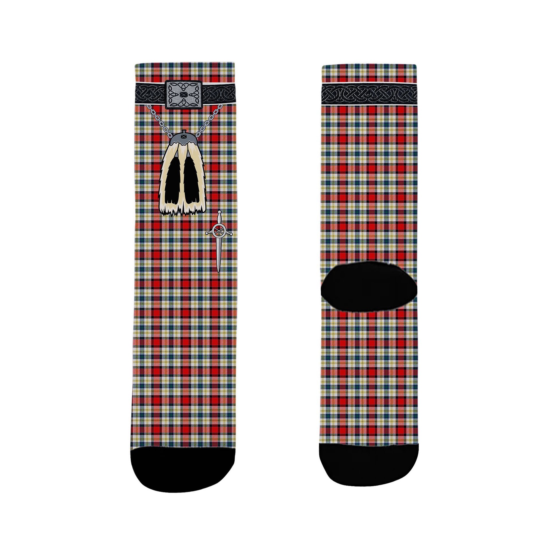 ScotsTee Shop Scottish Dundee Dress Clan Highland Kilt Sporran Tartan Socks