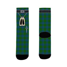 ScotsTee Shop Scottish Johnstone Clan Highland Kilt Sporran Tartan Socks