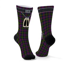 ScotsTee Shop Scottish MacLennan Clan Highland Kilt Sporran Tartan Socks
