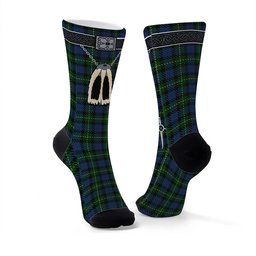 ScotsTee Shop Scottish MacKay Bonner Clan Highland Kilt Sporran Tartan Socks