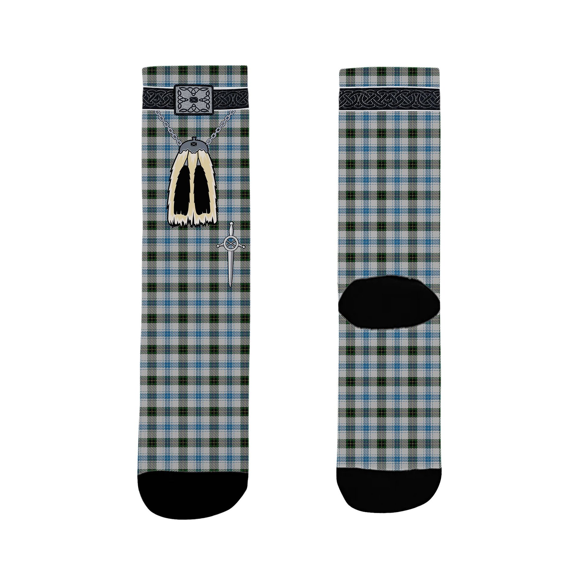 ScotsTee Shop Scottish MacKendrick Dress Clan Highland Kilt Sporran Tartan Socks