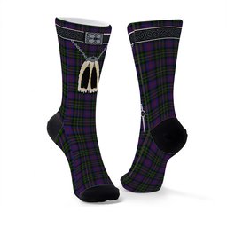 ScotsTee Shop Scottish MacCallum of Berwick Clan Highland Kilt Sporran Tartan Socks
