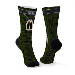 ScotsTee Shop Scottish MacLean Hunting Clan Highland Kilt Sporran Tartan Socks