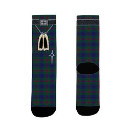ScotsTee Shop Scottish Laurie Clan Highland Kilt Sporran Tartan Socks