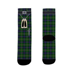ScotsTee Shop Scottish Kirby Clan Highland Kilt Sporran Tartan Socks