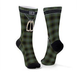 ScotsTee Shop Scottish MacIver Family Clan Highland Kilt Sporran Tartan Socks