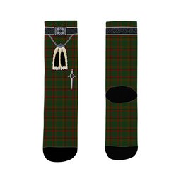 ScotsTee Shop Scottish MacCracken Hunting Clan Highland Kilt Sporran Tartan Socks