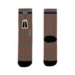 ScotsTee Shop Scottish MacConnell Weathered Clan Highland Kilt Sporran Tartan Socks