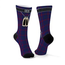 ScotsTee Shop Scottish Lynch Clan Highland Kilt Sporran Tartan Socks