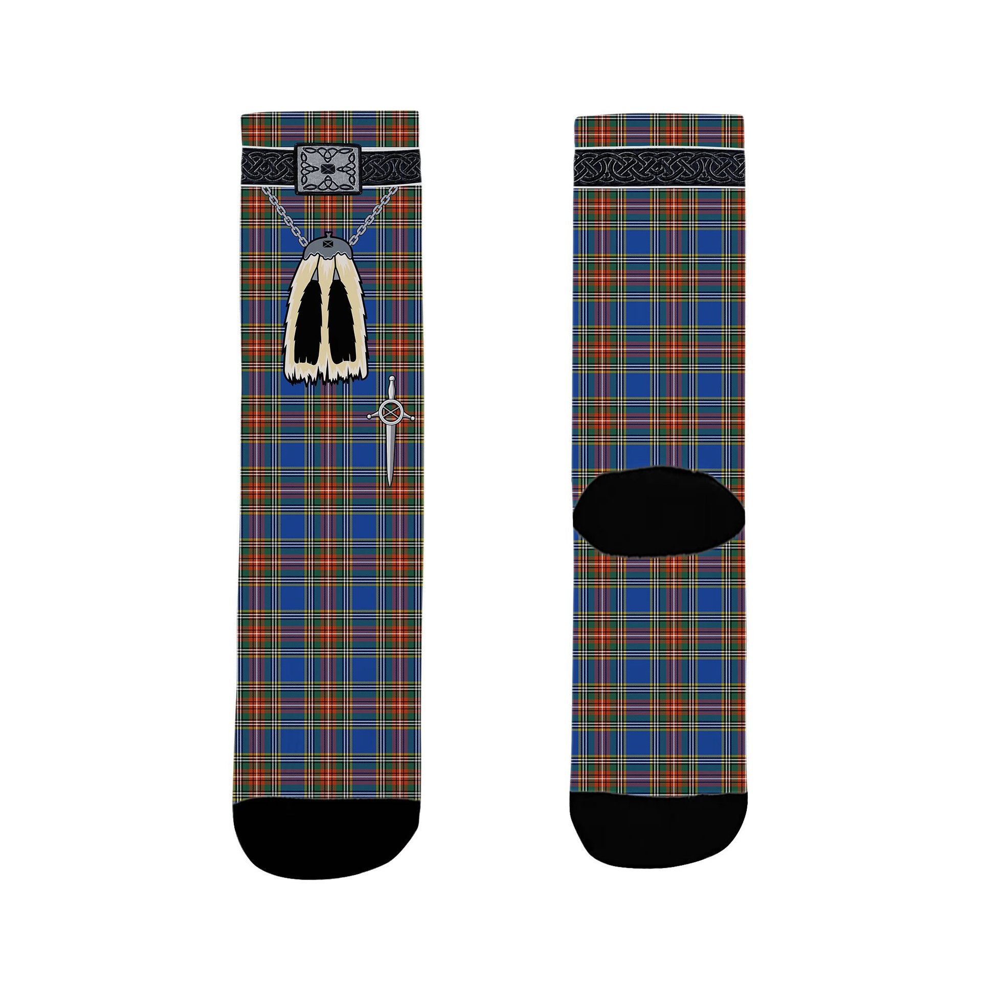 ScotsTee Shop Scottish MacBeth Ancient SC Clan Highland Kilt Sporran Tartan Socks