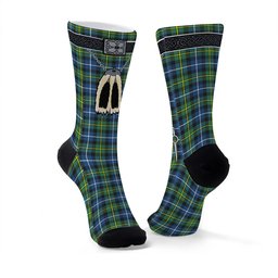 ScotsTee Shop Scottish MacNeill Of Barra Ancient Clan Highland Kilt Sporran Tartan Socks