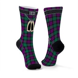 ScotsTee Shop Scottish MacArthur Milton Clan Highland Kilt Sporran Tartan Socks
