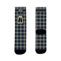 ScotsTee Shop Scottish MacLeod of California Clan Highland Kilt Sporran Tartan Socks